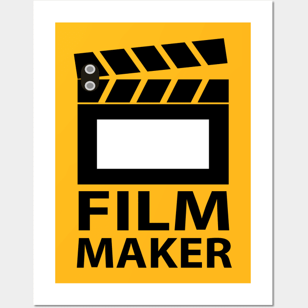 Filmmaker - clapperboard Wall Art by dewarafoni